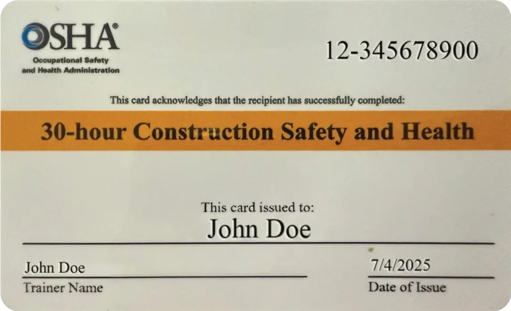 osha card 1